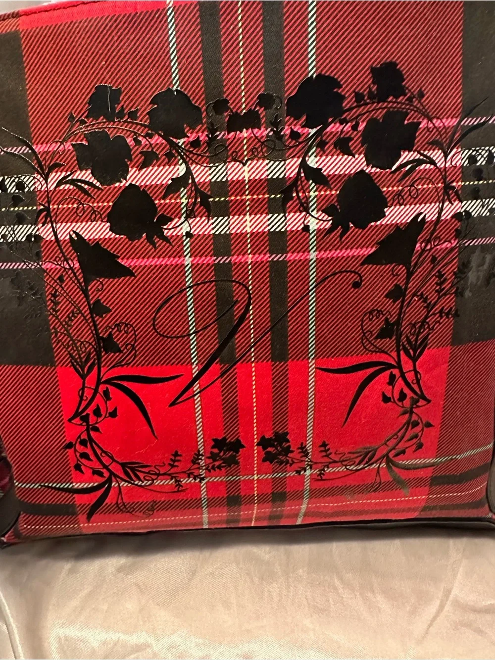 Victoria Secret Big Red & black Tote Bag - 20”X10.5”